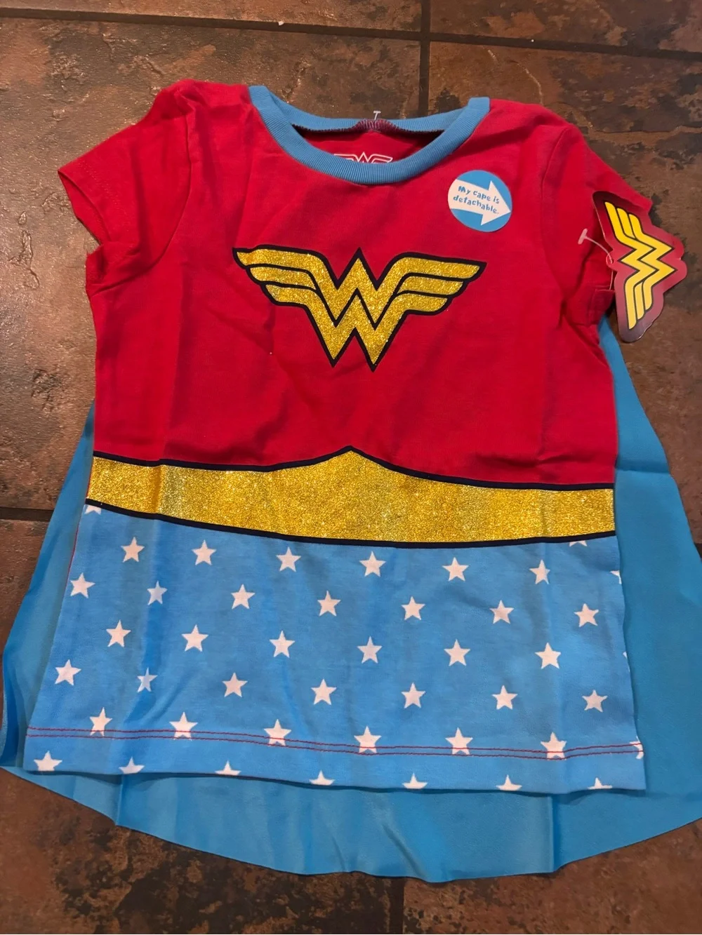 🧺Lucky Brand Kids Wonder Woman Superhero Set - Red, Blue, Yellow